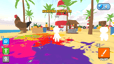 Players gather on a colorful beach map as the countdown begins before the hiding phase starts.